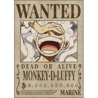 پوستر مدل تحت تعقیب انیمه وان پیس One piece طرح لوفی Luffy کد 12
