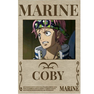 پوستر مدل ادمیرال نیروی دریایی انیمه وان پیس One piece طرح کوبی Coby کد 87