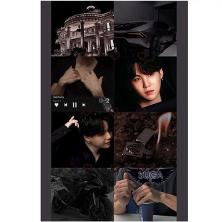 پوستر مدل پینترستی مین یونگی min Yoongi طرح شوگا SUGA کد 1123